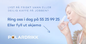 Lyst på vann på jobb?