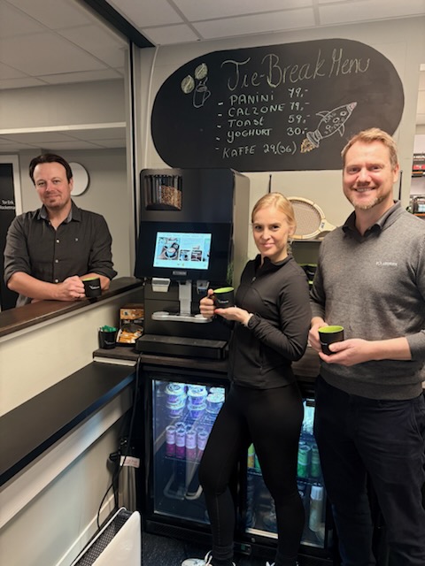 Kaffemaskin hos Bergen Racketsenter - Polardrikk 